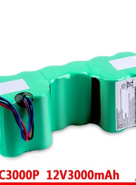 适用兼容 DM88-BYD 12V 3000mAh H-SC3000P 4线扫地机电池 圆柱电