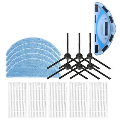 适用Dibea地贝扫地机器人X500/X580/KK8/ML009配件边刷拖抹布滤网
