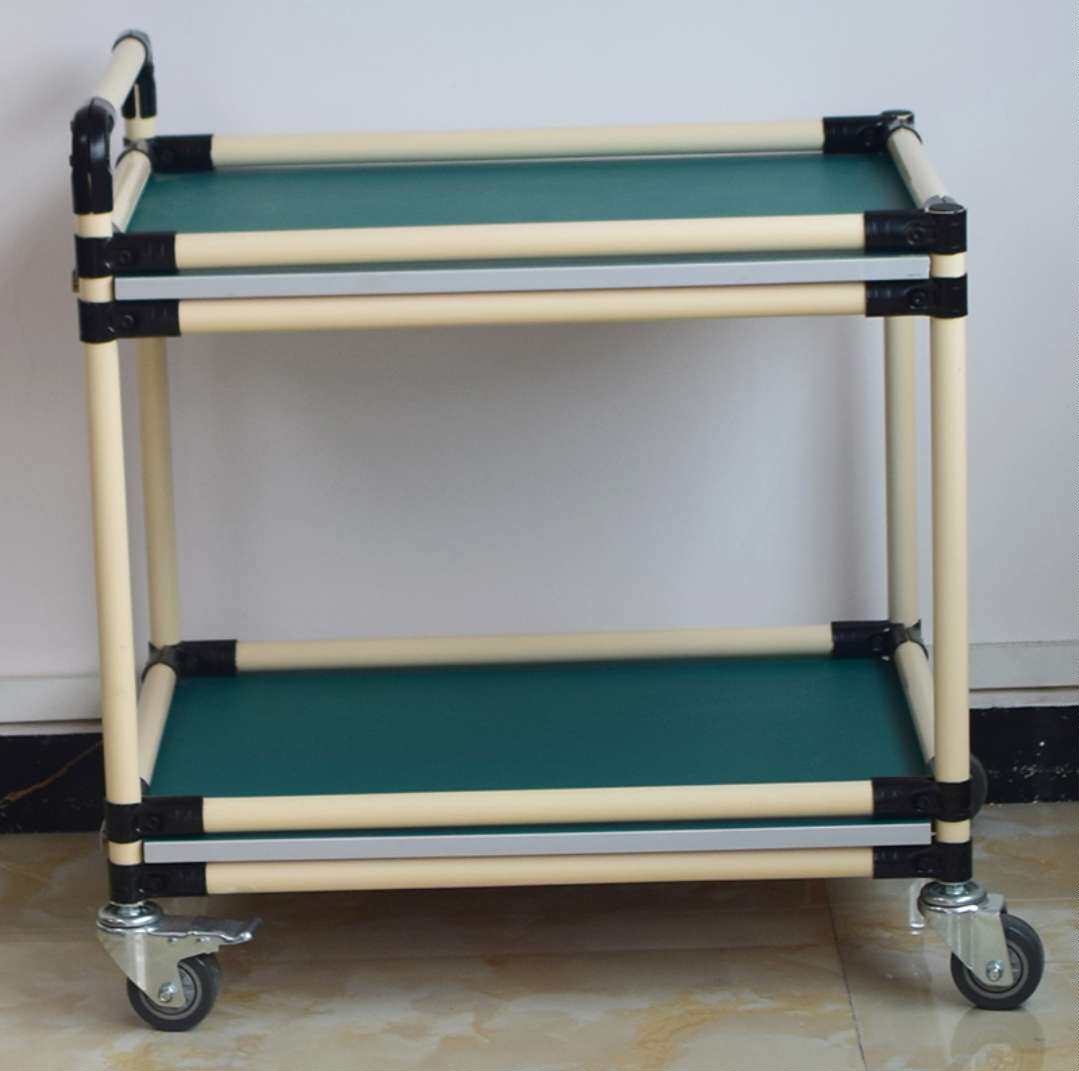 促适用防静电物料周转车精益管可调节围挡小推车无尘车间线棒工品