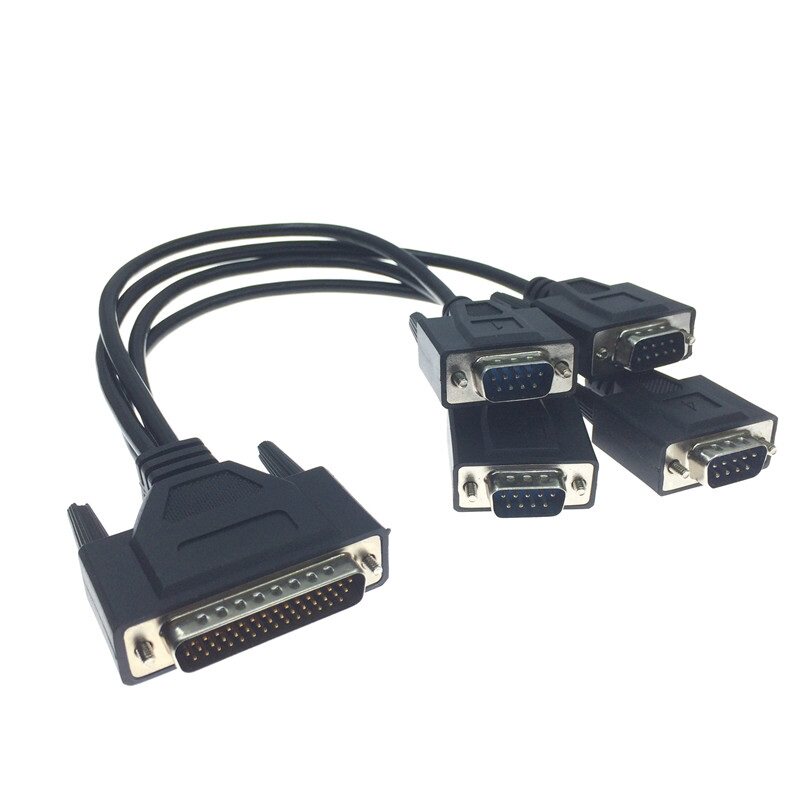 适用DB44转db9转换线44针转4个9针数据线一分四串口线RS232线COM