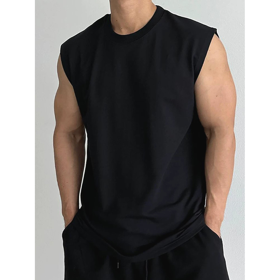 美式小领口无袖t恤男纯棉透气跨栏坎肩马甲健身运动背心老头汗衫,男装,T恤,淘宝优惠券,粉丝福利购,淘宝优惠卷