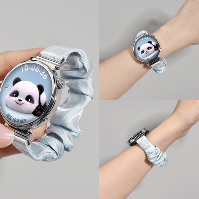 适用华为gt4表带发圈gt5/2配件watch5/4智能gt3pro女款41mm手表带gt6/5pro小米s4华米三星高级感荣耀gs表带