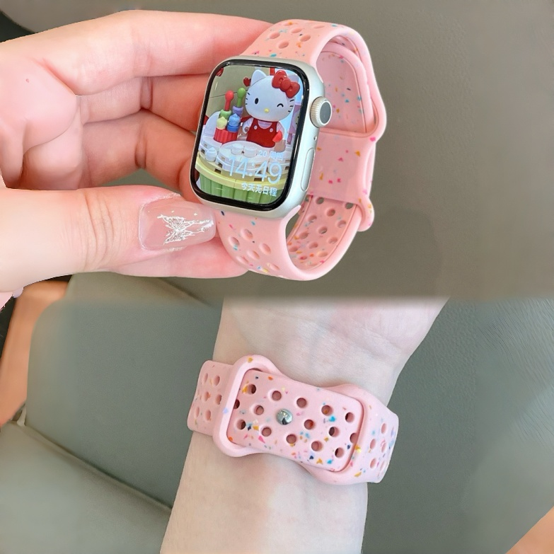 适用applewatchS11苹果手表液态硅胶9表带腕带iwatch8运动表带7/6/5/SE代苹果手表S10新色表带男女ultra3腕带