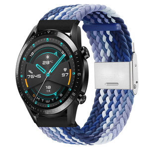 适用华为gt4/gt3手表watch5/4/gt2pro尼龙编织卡扣gt6/5手表带荣耀小米华米三星磁吸替换带智能配件男女运动