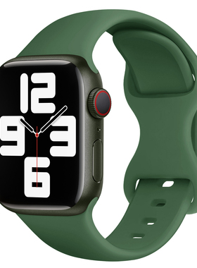 适用iwatch11/9/8苹果s7手表apple watch7/6/4/3/se/5代硅胶s9手表带s5/s6替换带男女款s10/s11智能配件潮