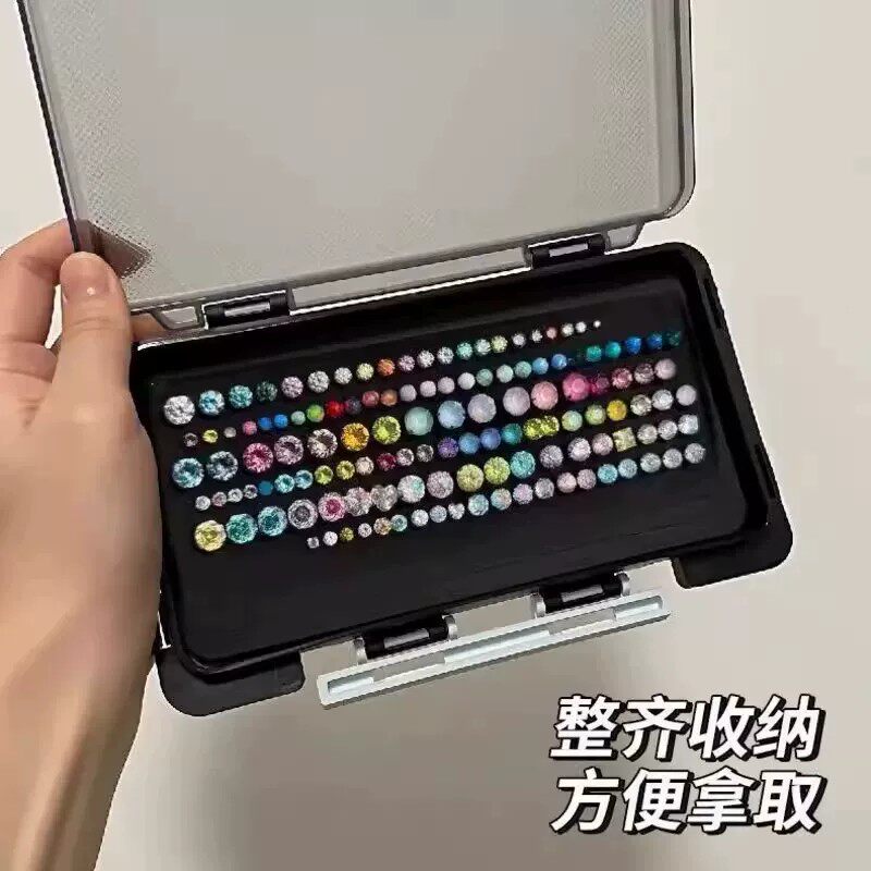 首饰盒耳钉专用耳饰收纳盒华子饰