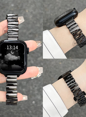 适用华为fit3/4表带高级金属watchfit2表链新款智能运动手表fit1手表带夏天女士fit new专用手腕带创意女款