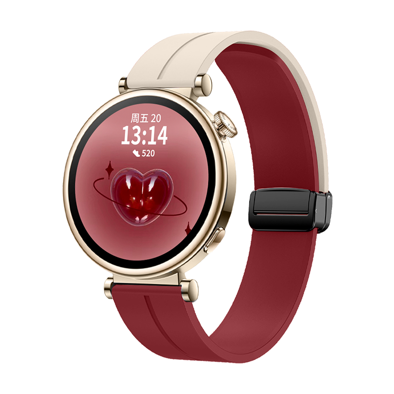 psnld适用小米手表watch s4/3/2pro表带硅胶小米color2手表带拼色小香风智能运动xiaomi watchs2腕带夏天女生