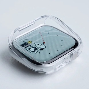 适用iwatchs10表壳苹果iwatch9手表applewatchs8保护套se版壳watchs7保护表壳applewatch10手表壳s11透明表框