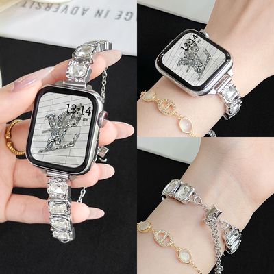 适用vivogt表带夏天新款金属方钻