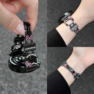 3pro系列专用gt3 适用华为gt6表带夏天新款 4腕表高级感小众4 watch5 2智能运动链 watchgt5手表带金属轻奢女款