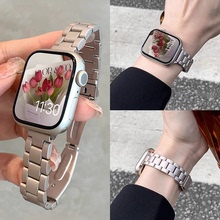 适用小米手环9/8/7pro表带新款红米watch5/4手表带女生redmiwatch3/2/1腕带金属手腕带七八pro替换带女款高级