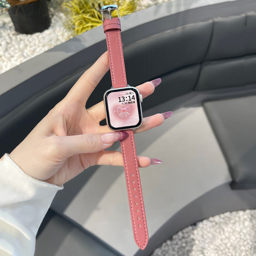 psnld苹果手表9表带秋冬真皮女款