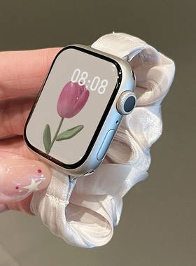 适用iwatch10/9表带编织苹果手表applewatch8/7/6手表带秋冬女款s10s9s8s7s6se小众iphonewatch九iwatchse十