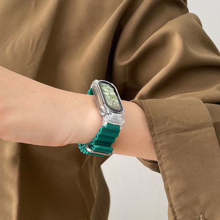 适用小米手环3/4/5/6腕带7/8/9/10NFC表带硅胶表链智能运动手表带七八九代手链十代手带陶瓷版系列专用男女生