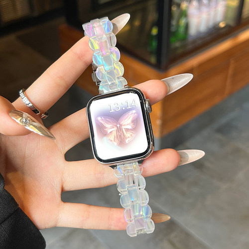 iwatchs10小香风椭圆树脂表带