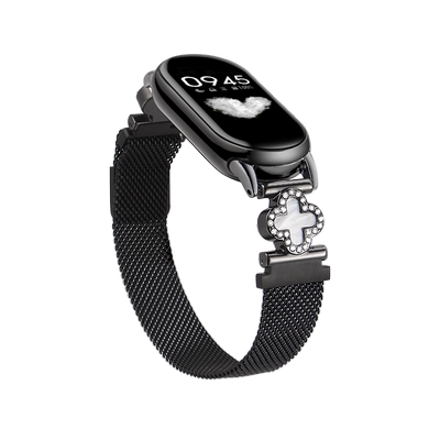 psnld小米手环8表带四叶草米磁吸