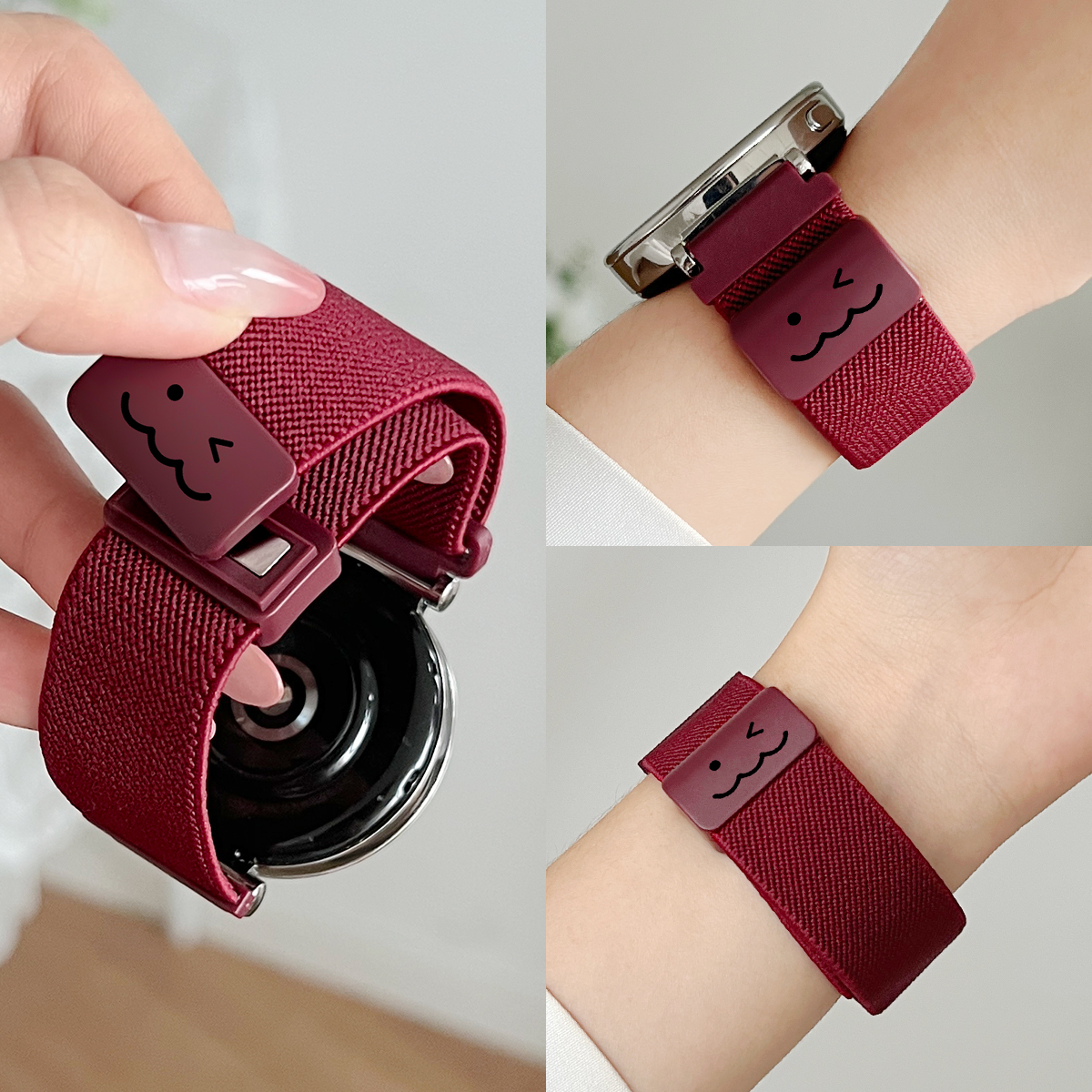 适用watchgt6手表带尼龙编织磁吸