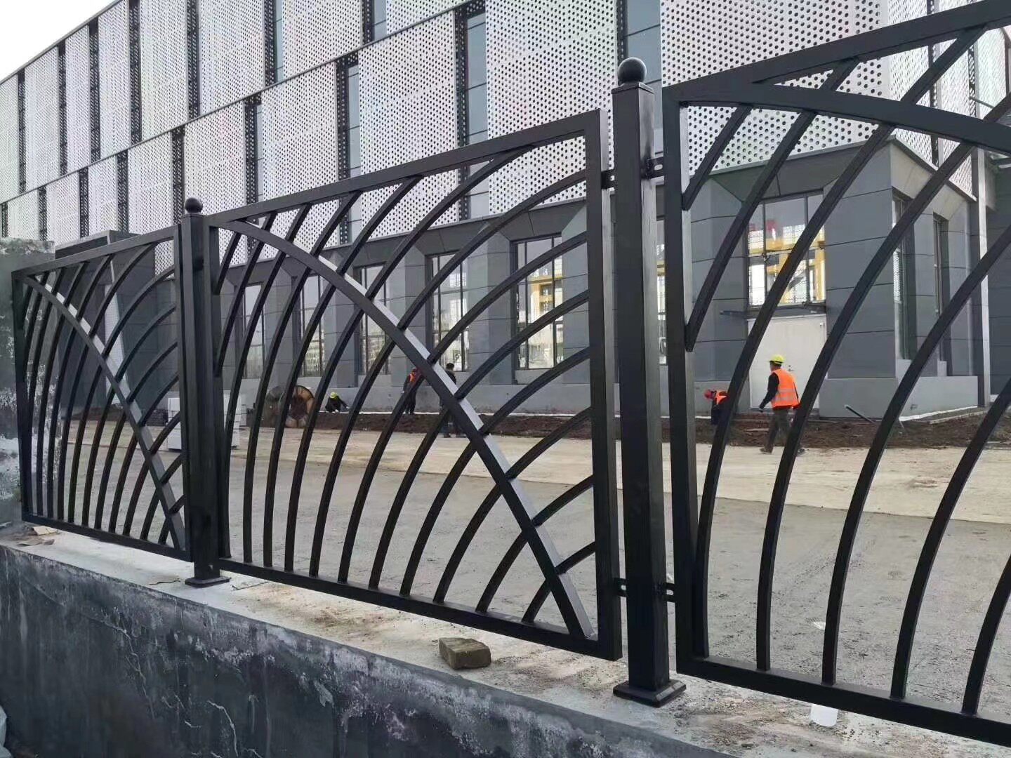 焊接护栏锌钢铁艺围墙护栏围栏别墅庭院栅栏户外工厂隔离栏杆