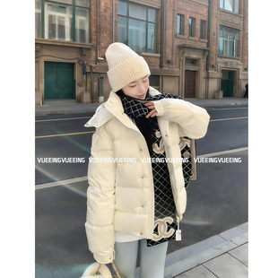 【柜版直发】MON*90白鸭绒连帽加厚羽绒服蒙雾面哑光女款保暖外套