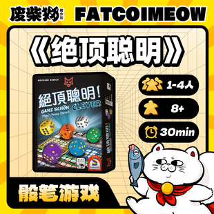 【废柴猫】绝顶聪明 中文正版立方永保双倍聪明聚会运气德式桌游