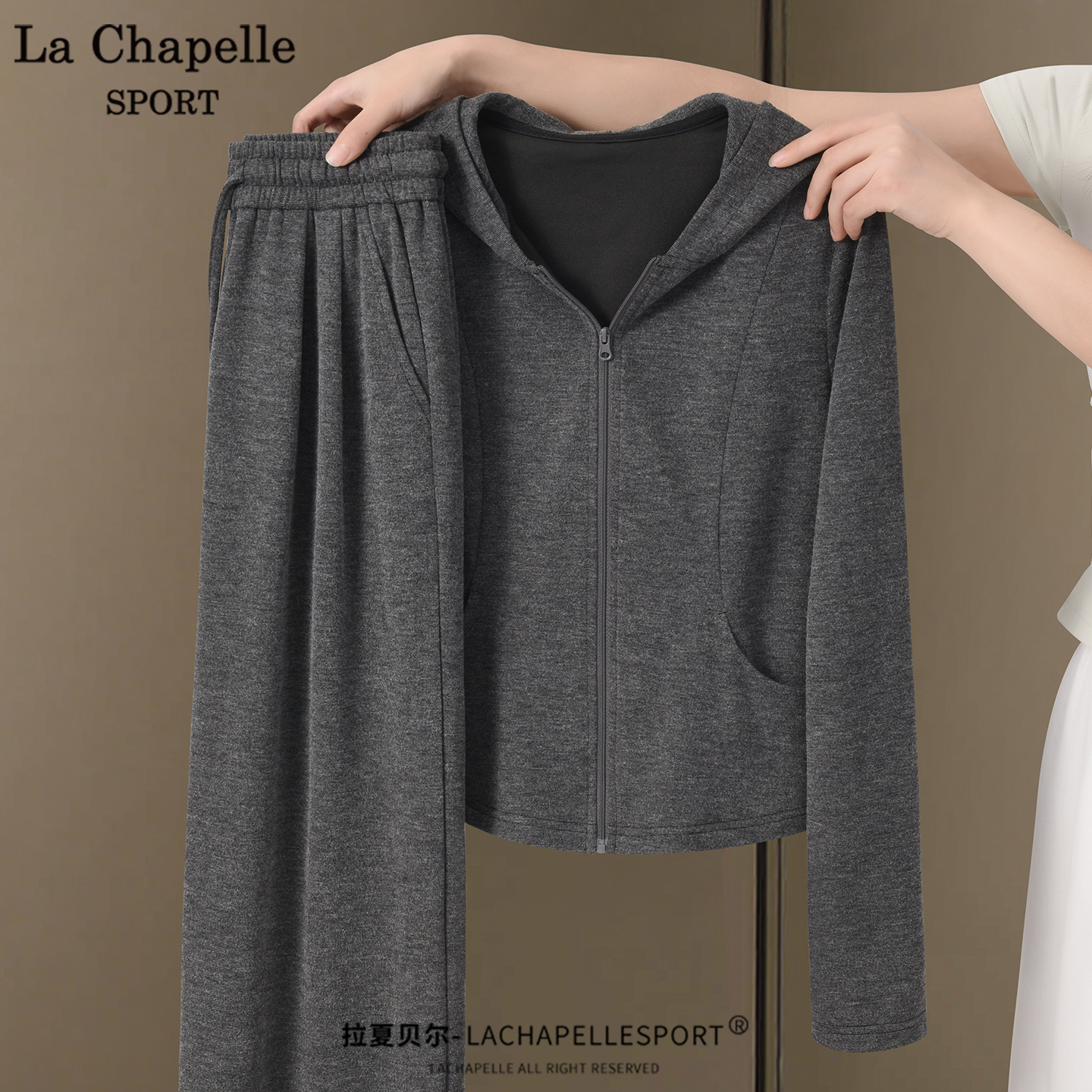 拉夏贝尔糯米开衫卫衣外套