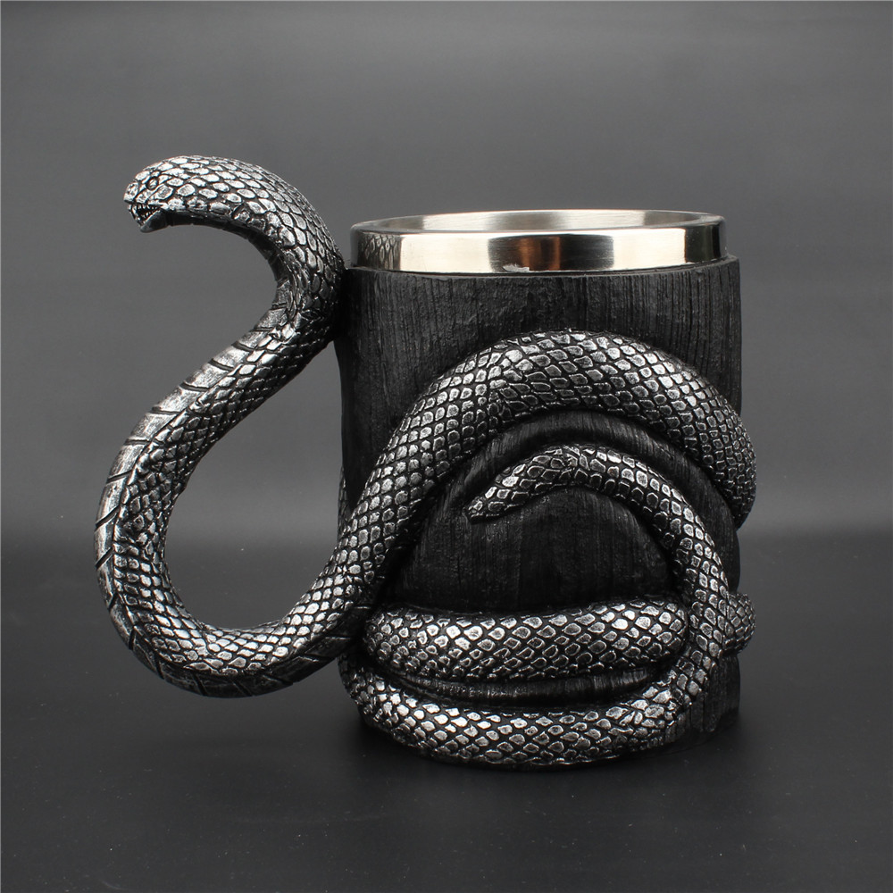 不锈钢内胆马克杯眼镜蛇