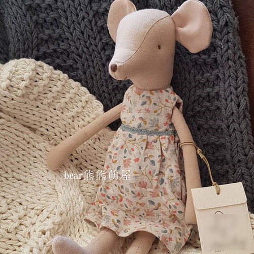出口丹麦设计棉麻精致公仔玩偶