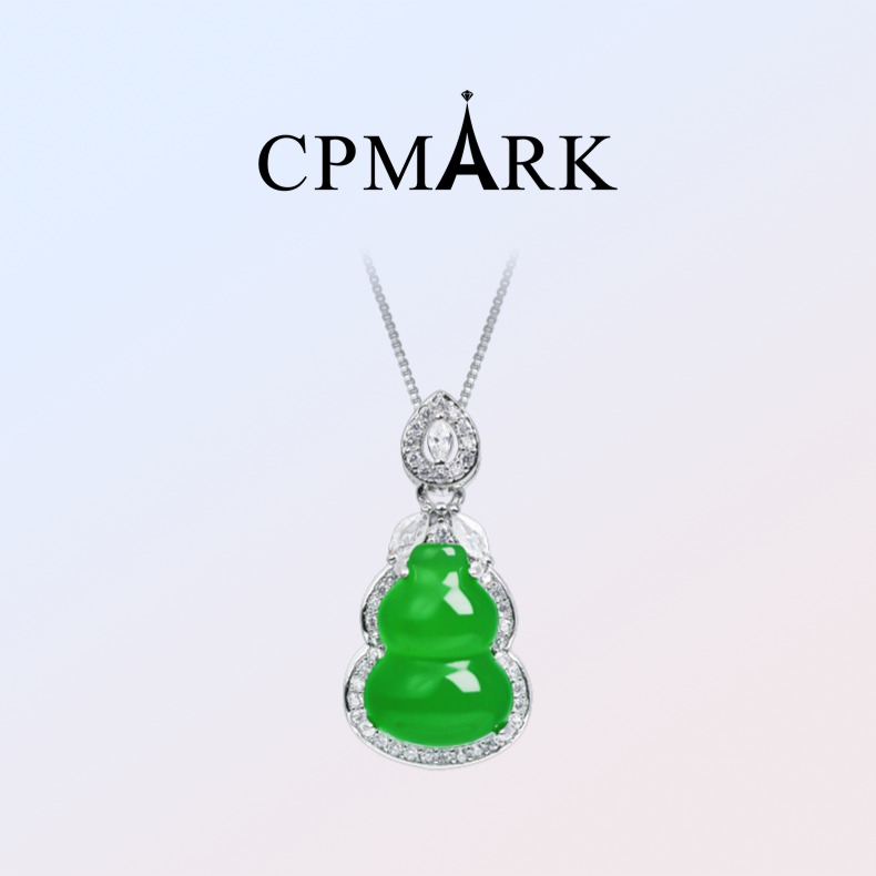 CPMARK925高冰玉髓葫芦吊坠项链