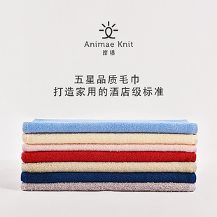 岸绩五星级酒店长绒棉毛巾纯棉加厚吸水不掉毛洗脸巾全棉男女面巾