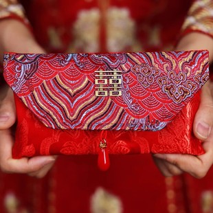大红包结婚专用2025年新款万元超大号改口红包一对轻奢风刺绣高档
