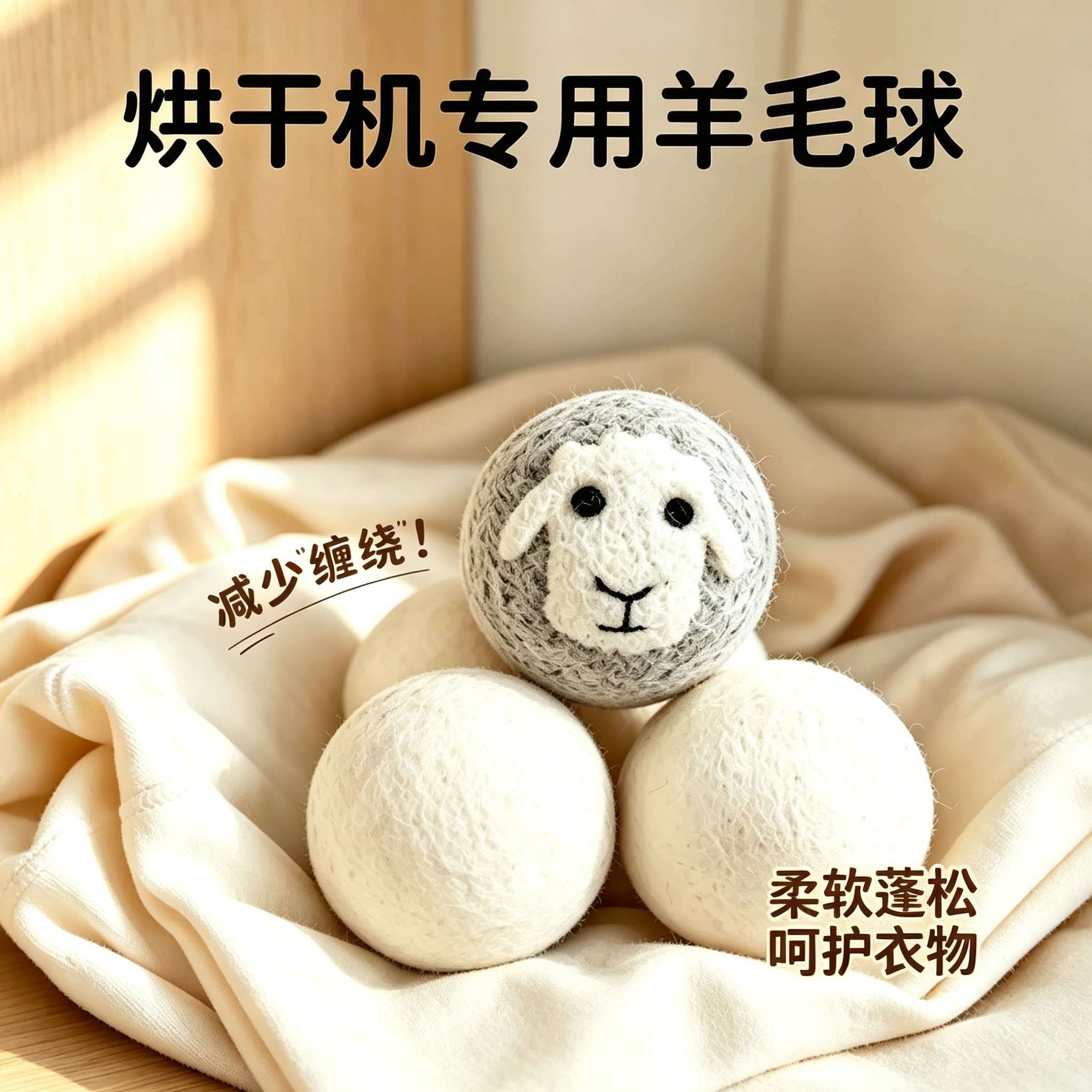 烘干机专用羊毛球大号烘干球图片