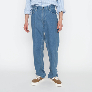 男女 新品 SS24 nanamica 日本 宽松直筒牛仔长裤 现货 5Pockets