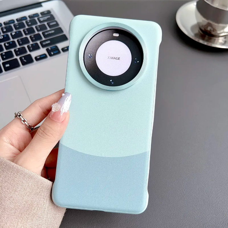 散热透气mate60无边框素皮超薄壳