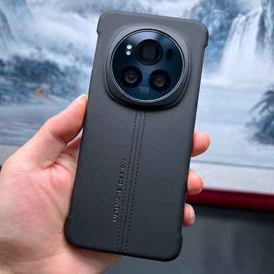 magic6无边框简约素皮质感超薄壳