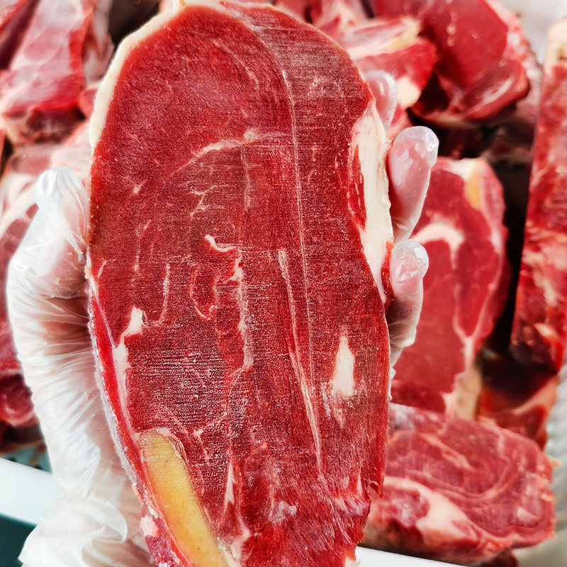 人吃牛肉边角料2000g谷饲原切安格斯上脑眼肉西冷新鲜牛排边角料