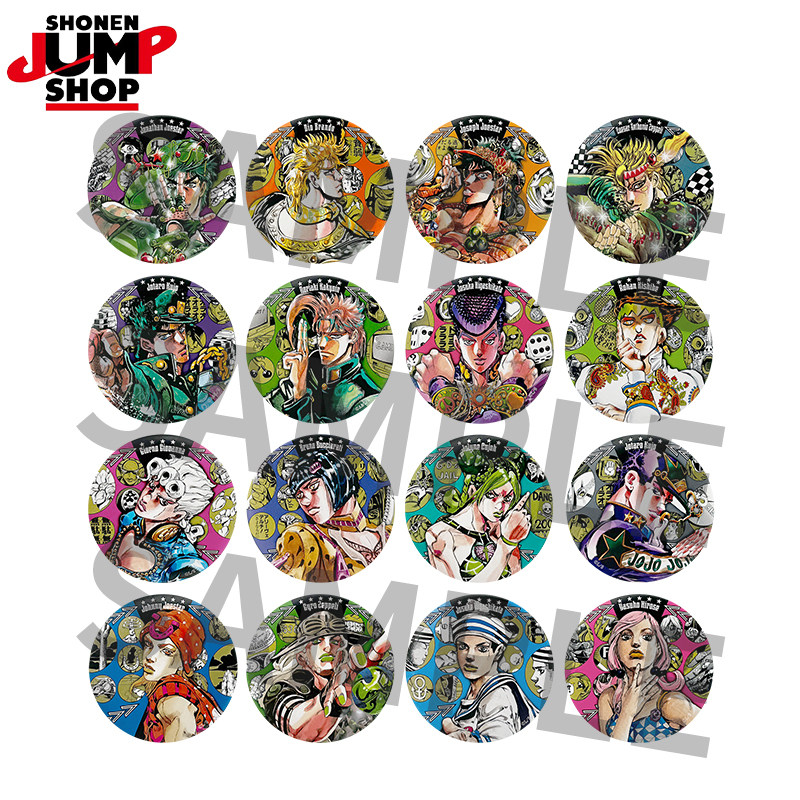 thumbnail for [Pre-sale] Official SHONEN JUMP SHOP JoJo's Bizarre Adventure Grand Art Badge jojo