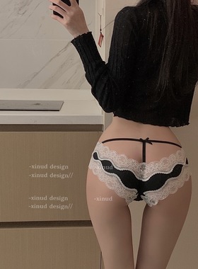 「LA」Rylee·蜜爱讯号丨软线系列*纯欲蕾丝镂空美臀约会内裤女士