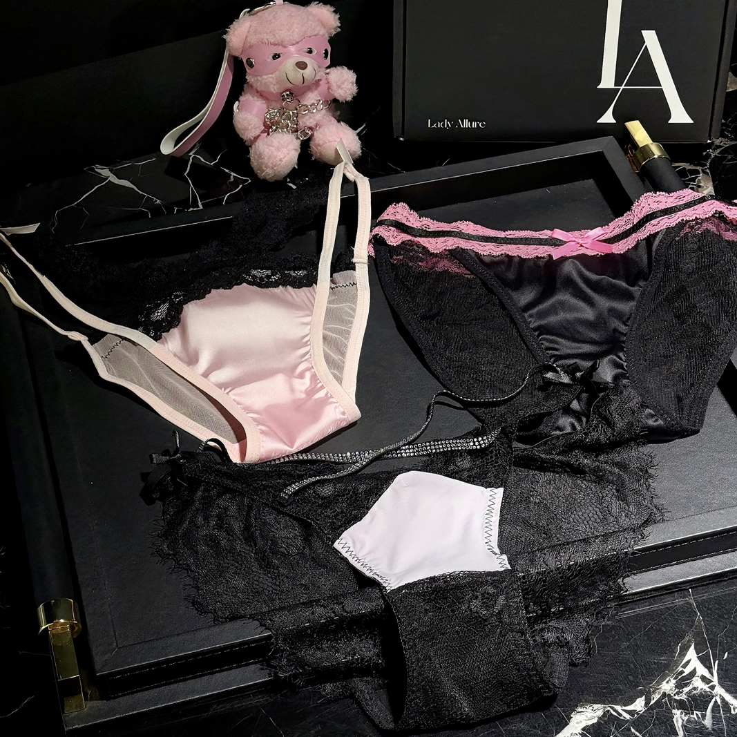 「LA」恋综女主の心动美内*原创设计性感蕾丝镂空蝴蝶结舒适内裤