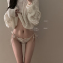 温婉性感缎面蕾丝系带纯欲女内裤 「LA」Ella·温柔细语 静感系列