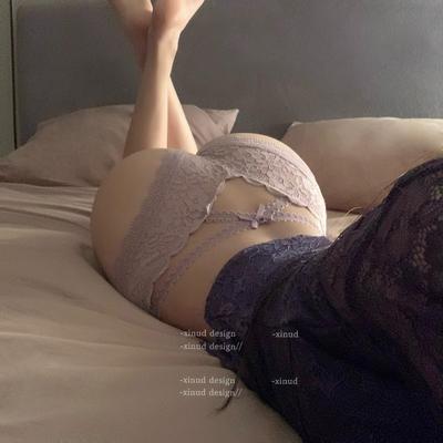 「LA」Roxy· 炽热陷阱| 欲焰系列*性感张力蕾丝半包臀绑带女内裤