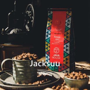 AA咖啡粉 Java 肯尼亚AA咖啡Kenya 进口 水洗中烘 House肯尼亚原装