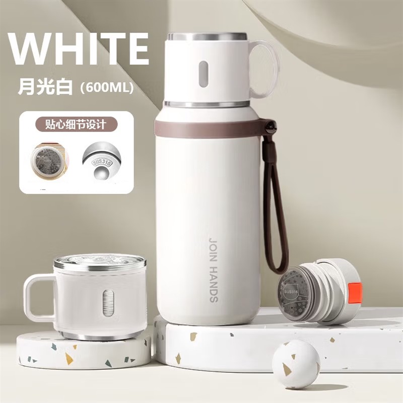 新型保温杯女生高颜值2026新款带杯盖泡茶不锈钢真空手提男保温壶