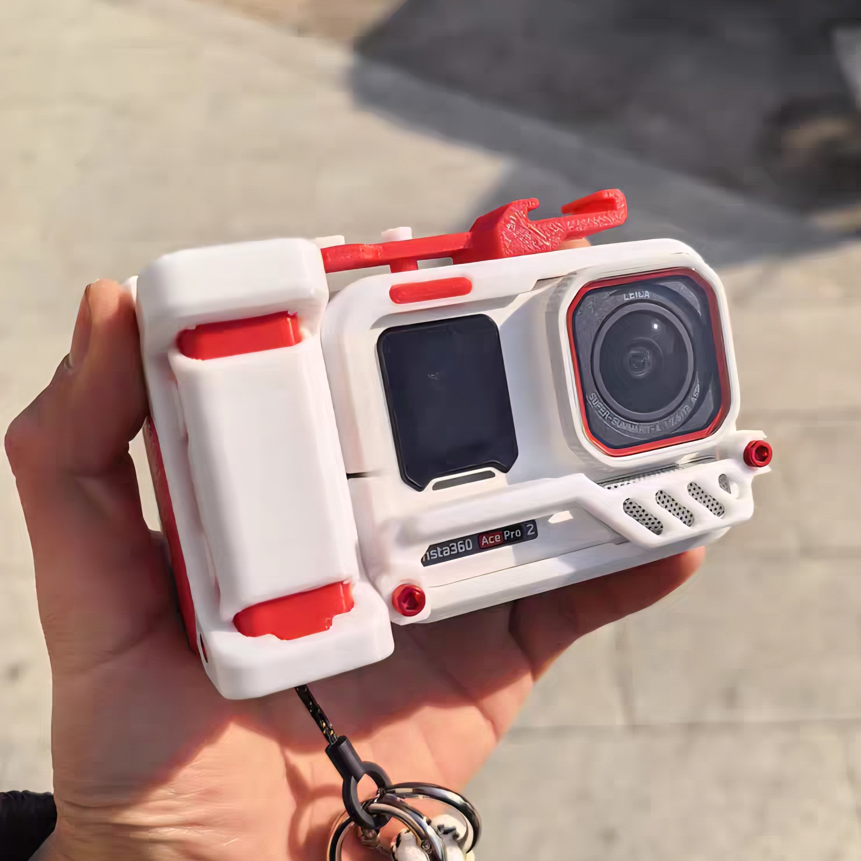 影石 360 Acepro/pro2街拍套装自带兔笼/热靴装饰/兔笼手柄保护套