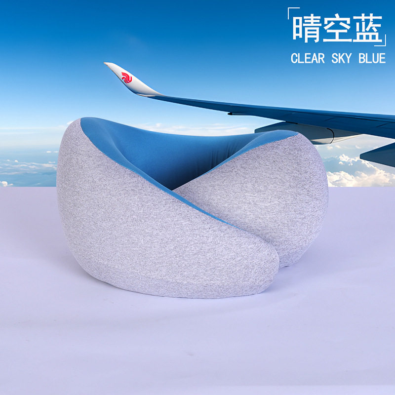 成人U型枕记忆棉旅行飞机枕坐车脖枕火车U形枕护颈枕侧睡可收纳