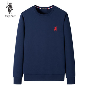 拉尔伦保罗正品长袖T恤秋冬季休闲宽松大码圆领卫衣男士套头衫