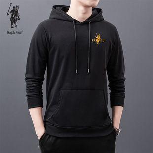 正品拉尔伦保罗春秋新款长袖T恤圆领带帽卫衣男套头宽松大码外穿