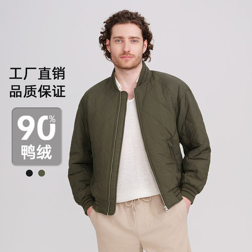 冬季休闲羽绒服男飞行服夹克外套青年男装工装批发保暖轻寒保暖