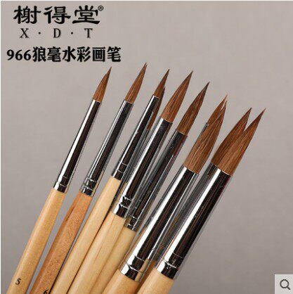 【榭得堂】谢德堂水彩笔狼毫圆尖头勾线描边线描刻画国画油画笔上色