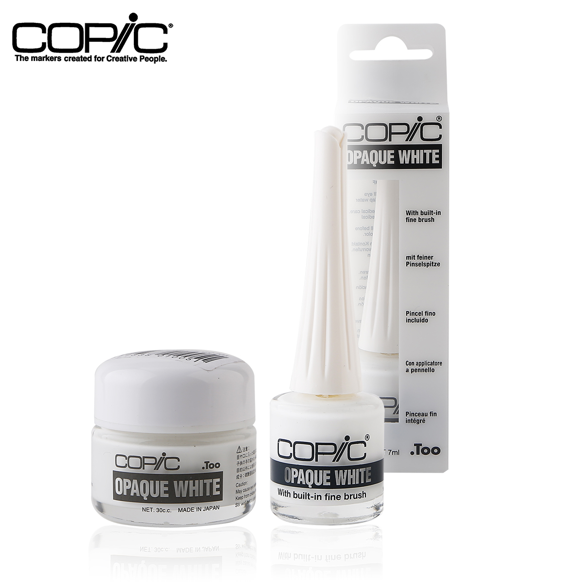 日本copic Opaque White白色颜料/如油漆般的不透明/水彩高光墨水6ml10ml马克笔高光白色留白液 文具电教/文化用品/商务用品 笔用墨水/补充液/墨囊 原图主图